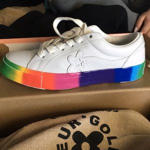 Converse x golf le fleur rainbow